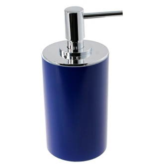 Soap Dispenser Blue Free Standing Round Soap Dispenser in Resin Gedy YU80-05